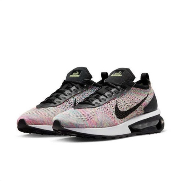 Nike Black Flyknit Air Max Flyknit Racer Multi-Color DM9073-300 - Picture 1 of 8